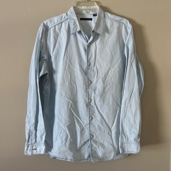 Men’s Theory Benner Button Down Shirt is Arrowsift size large - Picture 3 of 7